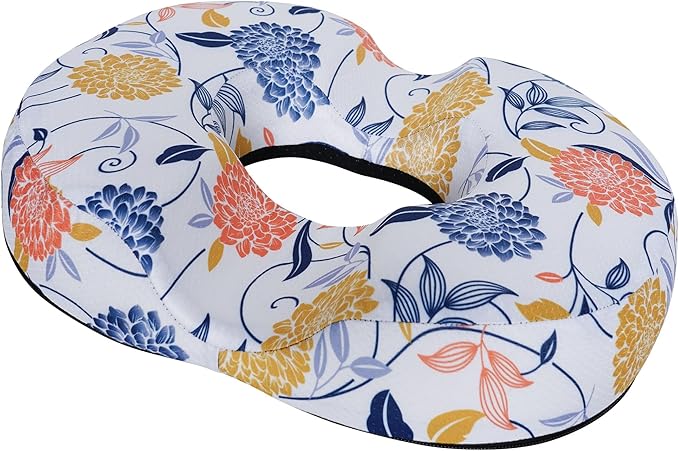 Donut Pillow Seat Cushion for Tailbone Pain Relief and Hemorrhoids, Home Office Chair Cushion for Long Sitting Work, Memory Foam Car Seat Cushions for Driving Butt Pain & Postpartum Pregnancy