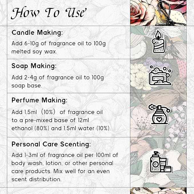 HIQILI Aldehyde Dance Fragrance Oil for Making Candle, Scented Home Decor, Room Spray, Skin & Body, Essential Oil Diffuser - 1 Fl Oz