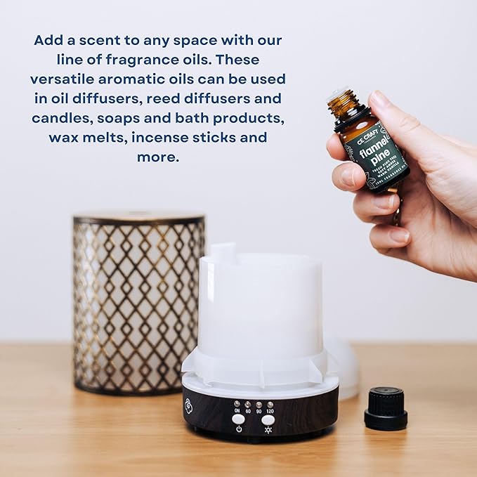 CANDECraftCo Premium Fragrance Oil – Diffuser Oils Fragrances Scented for Home, Candle Soap Making Supplies, Aromatherapy Blends for House (0.34 Fl Oz) (2-Pack, Teakwood & Mahogany)