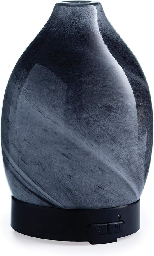 Airome Obsidian Medium Essential Oil Diffuser|100 mL Humidifying Ultrasonic Aromatherapy Diffuser 8 Colorful LED Lights, Intermittent & Continual Mist, Auto Shut-Off