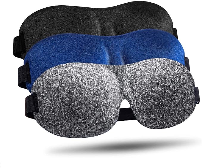 Sleep Mask for Side Sleeper 6 Pieces, 100% Blackout 3D Eye Mask for Sleeping, Night Blindfold for Men Women