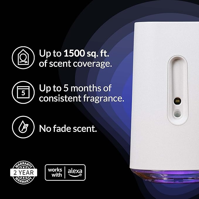 AIRIA by Febreze Whole Home Smart Scent Diffuser Starter Kit - 1 AIRIA Smart Scent Diffuser & 1 White Orchid Refill Fragrance Cartridge (1.0 FL Oz)