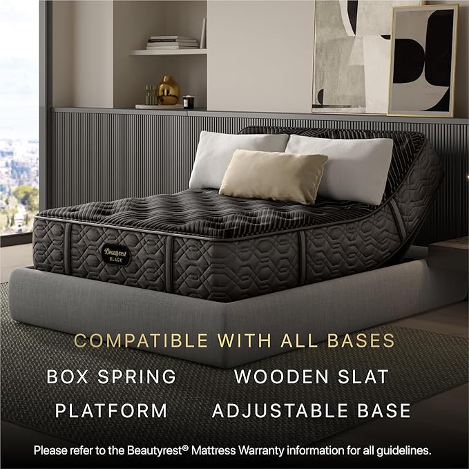Beautyrest Black Series One 14" Plush Twin XL Mattress - Breathable, Cooling, and Supportive - CertiPUR-US Certified, 100-Night Sleep Trial, and 10-Year Limited Warranty