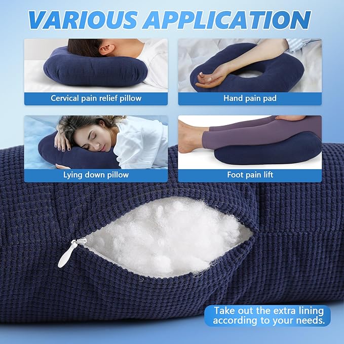 Donut Pillow Tailbone Pain Relief Cushion Bed Sores, Bed Sore Cushions for Butt, Positioning Pillow, Anti-Decubitus Pad for Hemorrhoids, After Surgery