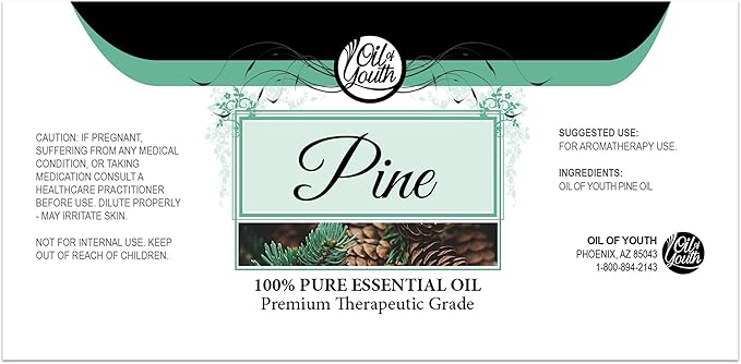 Oil of Youth Essential Oils 4oz - Pine Essential Oil - 4 Fluid Ounces