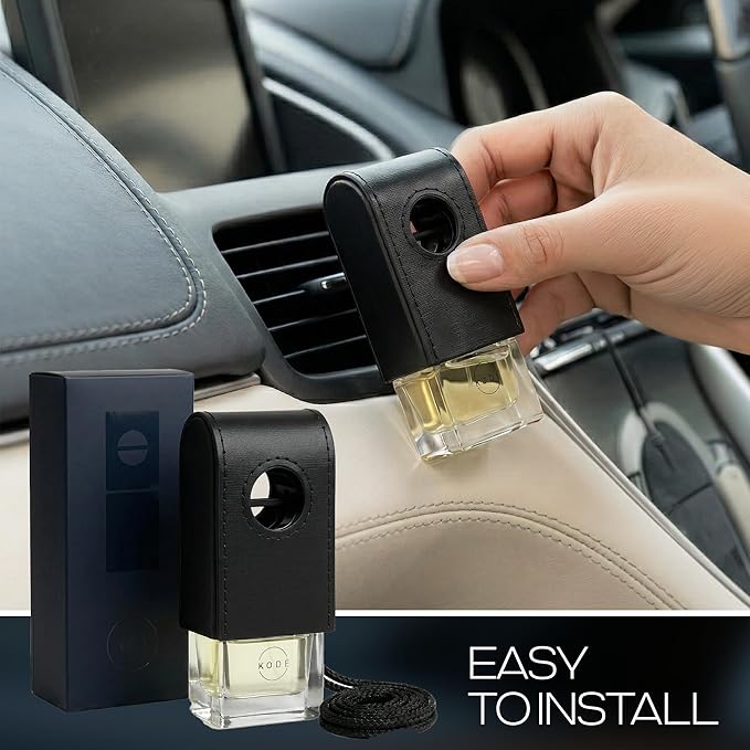 Car Diffuser Luxury Car Fragrance & Air Freshener, Pre-Filled No Refill, Lasts Up to 12 Months, Adjustable Vent Clip & Hanging Design (Velocity)