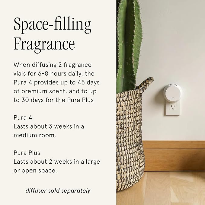 Pura x Studio McGee Home Scent Refill - Smart Air Diffuser - Long-Lasting Luxury Fragrance per Refill - Home Essential - Clean & Safe Diffuser Fragrance - 2 Pack, Seaside Terrace