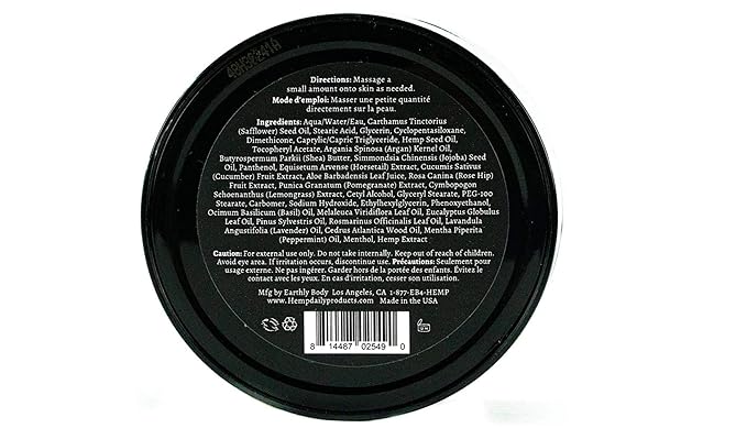 Premium Hemp Extract Daily Intensive Cream - Muscle, Knee, Back, Joint and Shoulder Topical Rub - Organic | 1.7 Ounces (Classic Mint, Pack of 1)