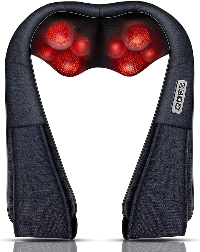 Mo Cuishle Mothers Day Gifts for Mom Wife Women, Shiatsu Back Shoulder and Neck Massager with Heat, Electric Deep Tissue 4D Kneading Massage, Best Gifts for Men Dad Husband, Fathers Day, Christmas