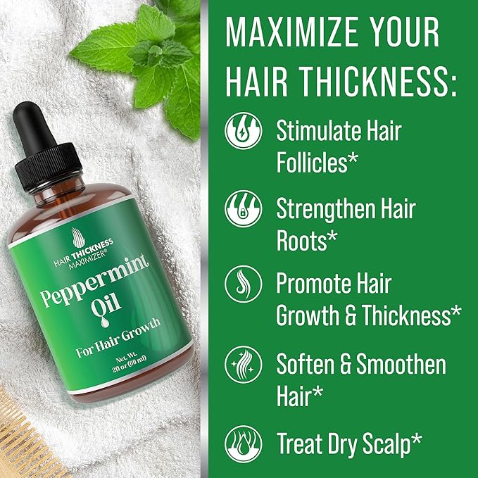 Peppermint Hair Growth Oil 2oz