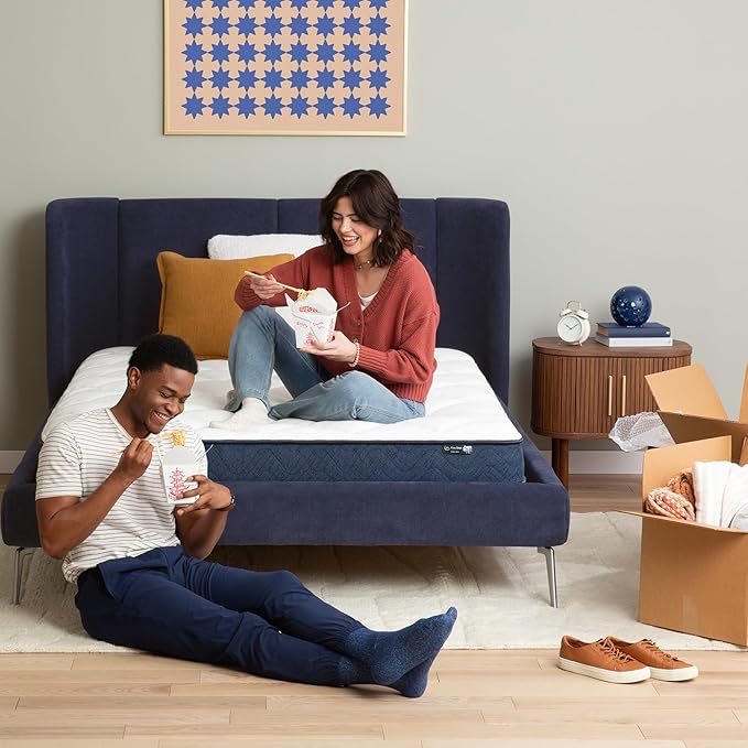 Serta Five Star Mattress Tranquility 12-Inch Firm– Cal King– Zoned Support, Pressure Relief, Cooling– Bed-in-a-Box – Ideal for Back & Stomach Sleepers – 100 Night Trial, 10-Yr Limited Warranty