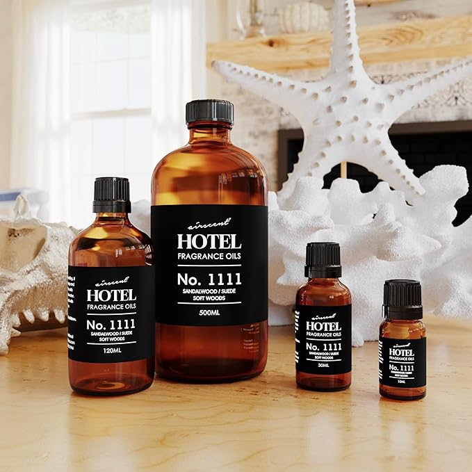 AirScent My Way Diffuser Oil No. 1111 Inspired by the 1 Hotel Miami Scent - Sandalwood Suede Soft Woods - Fragrance Oil for Ultrasonic and Waterless Diffusers and Crafting - 30 mL, 1 fl oz Bottle