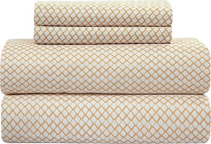 ROYALE LINENS 4 Piece King Sheets Set - Soft Brushed 1800 Microfiber Bedding - 1 Fitted and 1 Flat Sheet, 2 Pillow Cases - Wrinkle Free & Fade Resistant - Hotel Luxury Bed Sheets Set (Clay, King)