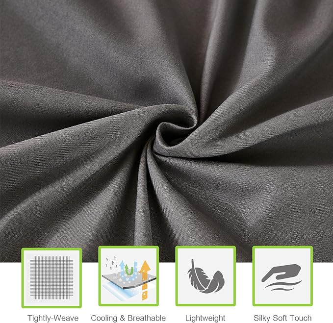 ILAVANDE Queen Sheets Set 6 Piece,Hotel Luxury Super Soft 1800 Series Microfiber Queen Bed Sheets Set-Wrinkle Free & Breathable-14 Deep Pocket Sheets for Queen Size Bed(Queen,Neutral Grey)