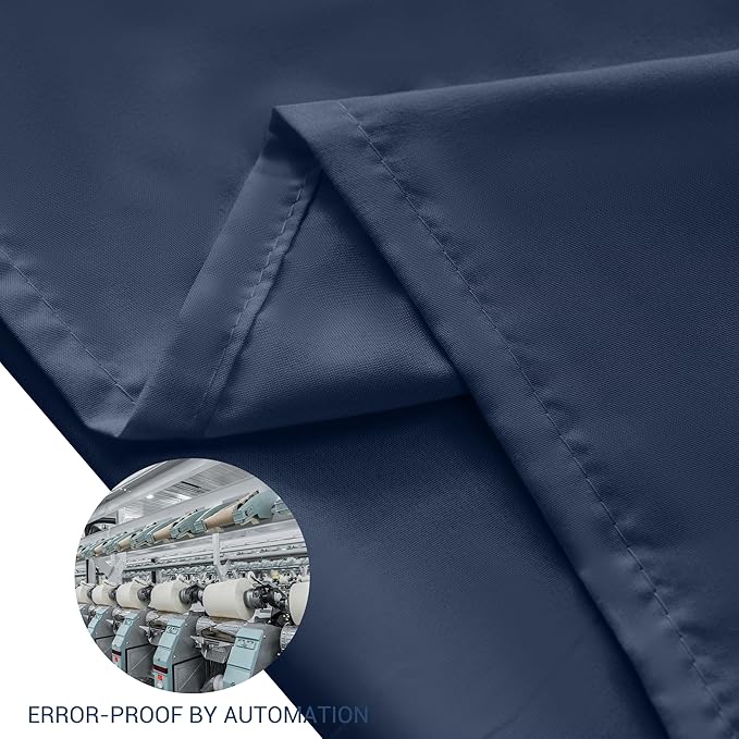 Pillowcases King 4 Pack, 20x36 Pillow Cases with Envelope Closure, Soft Plain Brushed Microfiber Covers Breathable Wrinkle-Resistant, Navy Blue