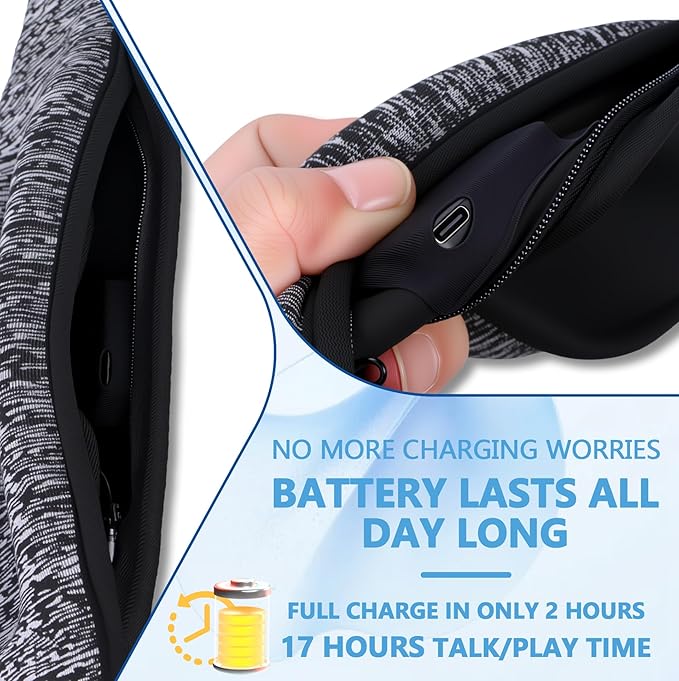 Bluetooth Sleeping Headphones, Bluetooth 5.4 Sleep Mask, Ultra-Thin Stereo Speakers, Fully Enclosed Pressure-Relieving Design, The Best Gift