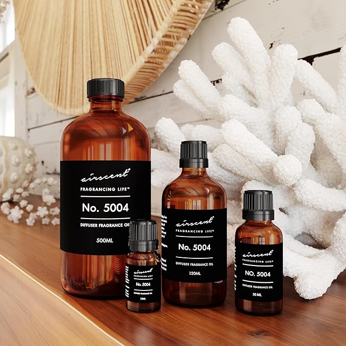 AirScent Fierce-Inspired Diffuser Oil - No. 5004 A and F Perfume Dupe - Premium Fragrance Oil Blend for Ultrasonic and Waterless Diffusers and Crafting - 10 ml, 0.34 fl oz Glass Bottle with Dropper