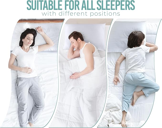 Utopia Bedding Pillows King Size Set of 2 (White), Hotel Pillows, Cooling Pillow for Side, Back or Stomach Sleepers