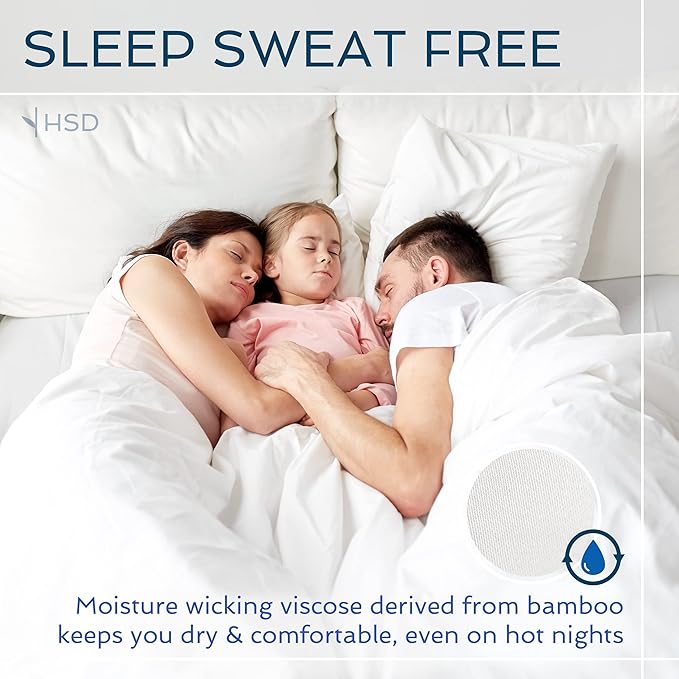 Hotel Sheets Direct 4 Piece Bed Sheet Set California King Size, 100% Viscose Derived from Bamboo Sheets Set with 2 Pillowcases, Cooling & Breathable Luxury Bedding, Moisture-Wicking, Silky Soft, White