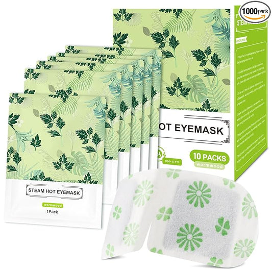 30 Packs Steam Eye Masks wormwood Heated Eye Mask Self Heating for Eyes, Disposable Warming Eye Mask for Sleep, Unscented Scent Eye Steam Mask for Spa/Travel, Stress Relif & Relaxation Gifts for Women