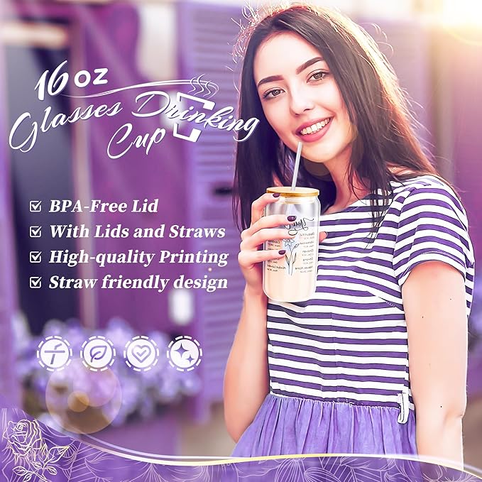12PCS Christian Gifts For Women Faith - Inspirational Religious Birthday Gifts, Purple Spiritual Baptism Baskets For Mom, Grandma, Wife, Mothers, Friend, Sister,Catholic&Encouragement Birthday Gift