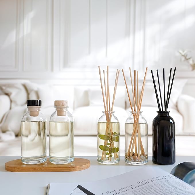Urban Naturals Lavender Fields Essential Oil Reed Diffuser Refill & Set of Replacement Reed Sticks | Soothing, Aromatic Home Fragrance for Aromatherapy & Stress Relief | Includes a Set of Reed Sticks