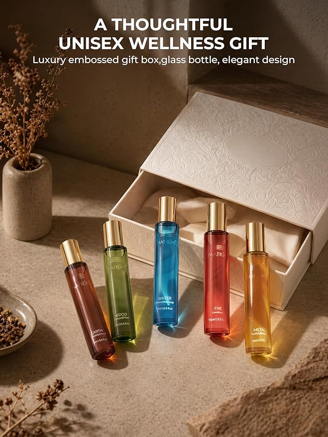 Calming Essential Oil Roll-On, Comforting Aromatherapy Roller for Grounding Ease, Botanical Blend with Sweet Orange, Patchouli & Sandalwood, Spa-Inspired Comfort Ritual, 15ml