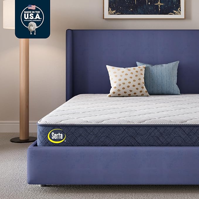 Serta Five Star Mattress Tranquility 10-Inch Medium – Queen– Zoned Lumbar Support, Pressure Relief, Cooling Foam – Bed-in-a-Box– 100 Night Trial, 10-Year Limited Warranty