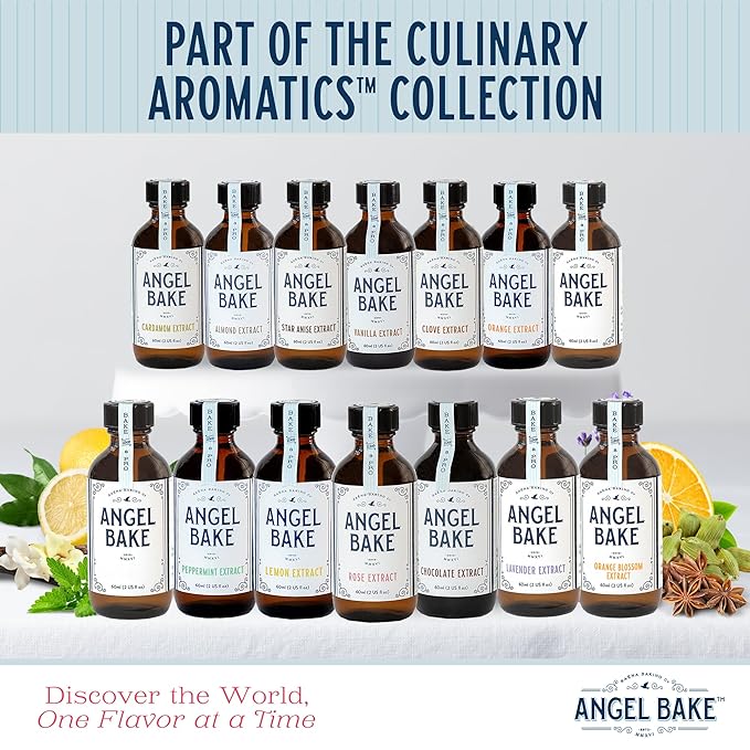 Angel Bake Pure Bulgarian Lavender Extract for Baking and Mixology, 200 Servings Culinary Aromatics with Spritzer and Dropper, Keto Friendly, Vegan, Gluten Free, 2 Oz