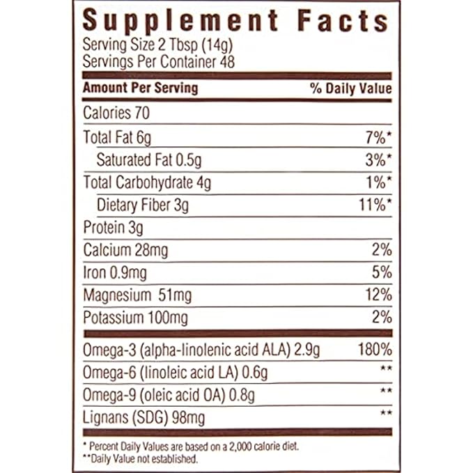 Spectrum Essentials Organic Ground Flaxseed, Gluten Free, 24 Oz
