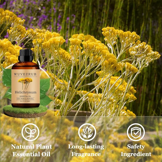 Helichrysum Essential Oils 120ML, Pure Helichrysum Essential Oil for Aromatherapy Diffuser - 4 Fl Oz