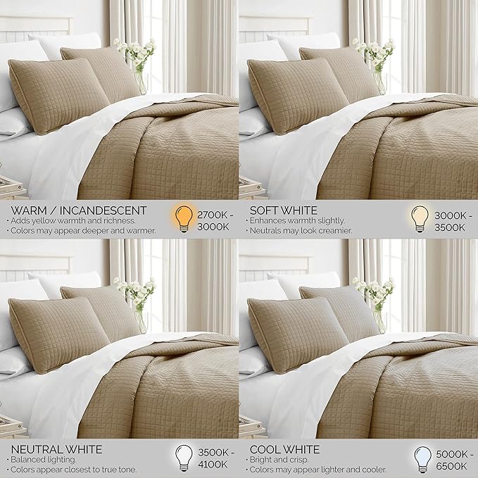 Southshore Fine Living, Inc. Oversized King Quilt Bedding Set, Taupe Quilt California King Size Bedspread with 2 Matching Pillow Shams, Microfiber Quilts, Soft & Cozy Bedding Coverlet, Taupe Quilts