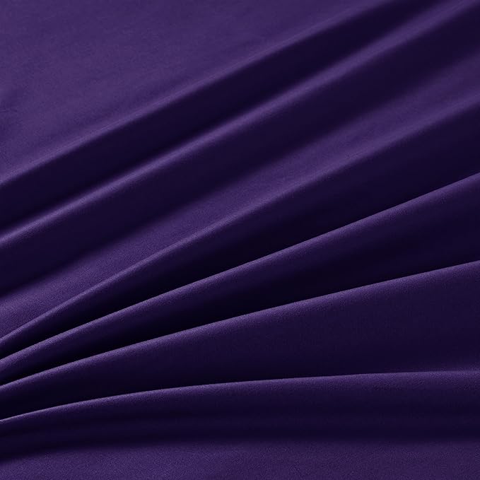 Manyshofu Extra Deep Pocket Full Size Sheets Set - Hotel Luxury 1800 Thread Count Sheets & Pillowcases - Kids Bedding Set up to 24" Mattress - Purple Bed Sheets 18-24 Inch Deep Pockets - 4 Piece