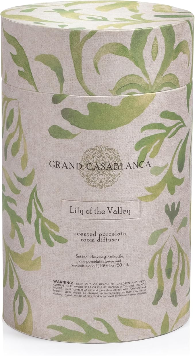 Mini Grand Casablanca Porcelain Lily of the Valley Diffuser by Zodax