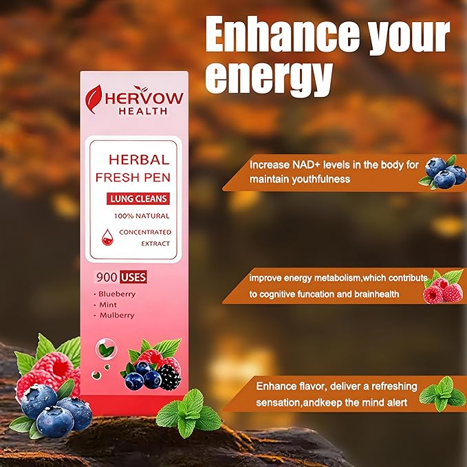 【HERVOW】 Portable Aromatherapy Diffuser for Essential Oils – 900 Uses Long Lasting, No Electricity, Natural Mint Lavender Chamomile, for Home Car Office Travel, Calming Air Freshener Gift