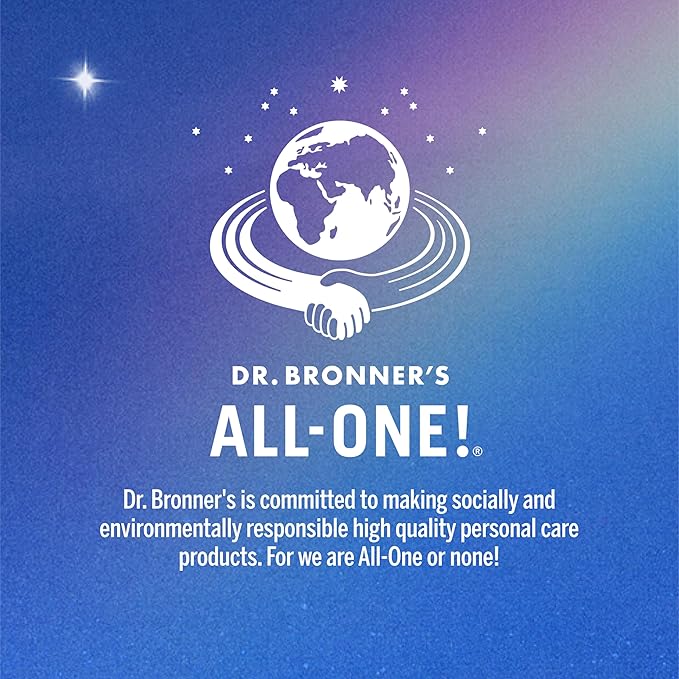 Dr. Bronner's Pure-Castile Magic Liquid Soap - Made with Regenerative Organic Certified Oils- 18-in-1 Uses for Face, Body, Hand, Hair, Laundry & More- Vegan, Non-GMO- Body Wash- Peppermint,32oz
