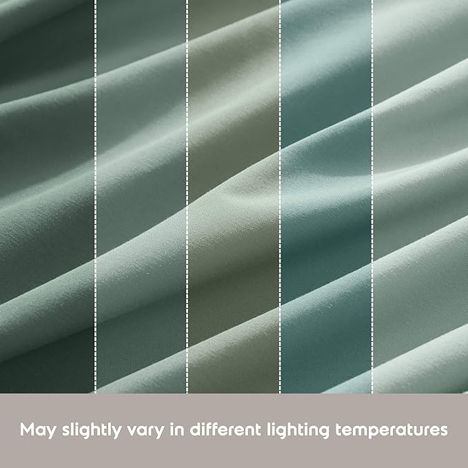 Nestl Extra Deep Full Sheet Set - 6 Piece Breathable & Cooling Sheets - Hotel Luxury Bedding Set w/18-24 Inch Deep Pockets - Easy & Secure Fit - Super Soft, Wrinkle Free & Comfy - Sage Green