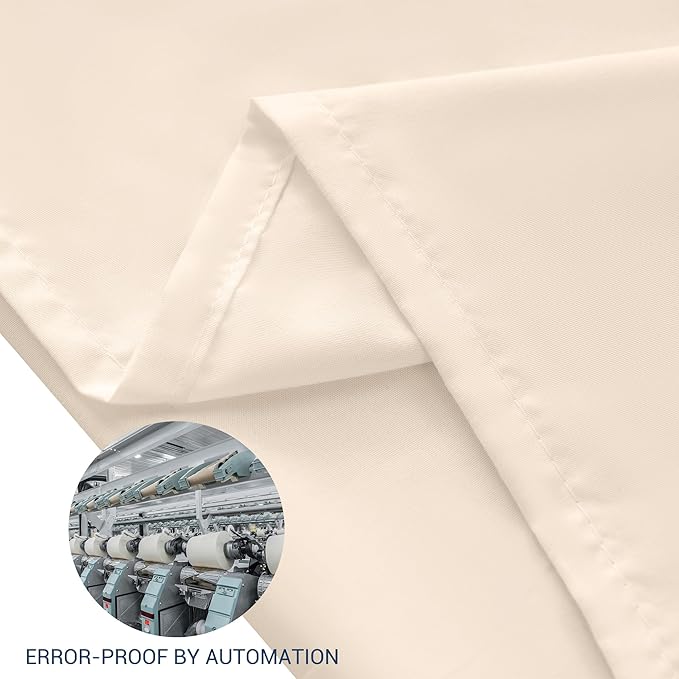 Pillowcases Queen 4 Pack, 20x30 Pillow Cases with Envelope Closure, Soft Plain Brushed Microfiber Covers Breathable Wrinkle-Resistant, Beige