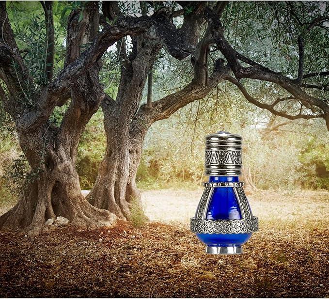 Spikenard Anointing Prayer Oil in Reusable Blue Cobalt Glass Vial 0.24fl.oz/7ml