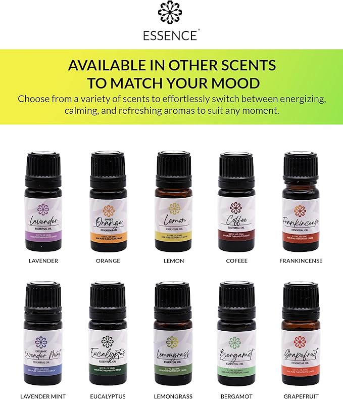 Essence Lemon-Lime Essential Oil, 5 ml | Aromatherapy Oil for Diffusers & Personal Use | Natural Fragrance for Relaxation, Clarity & Wellness | Made in USA | Citrus Blend Scent