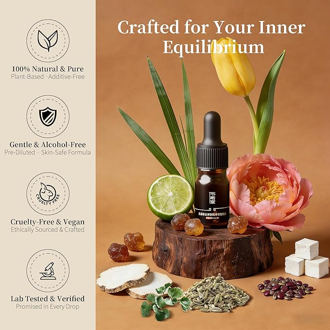 Solace Emotional Balance Essential Oil Blend for SPA, Guasha Massage & Bath – Frankincense, Bergamot & Angelica to Soothe Stress & Uplift Mood – 100% Natural & Pure - Herbal Aroma - 0.17 Fl Oz