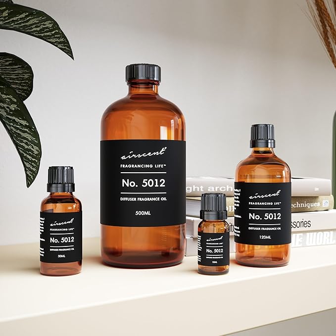 AirScent No. 5012 Perfume Dupe Diffuser Oil - Sandalwood Honey Pomelo - Premium Fragrance Oil Blend for Ultrasonic and Waterless Diffusers and Crafting - 500 mL, 16.9 fl oz