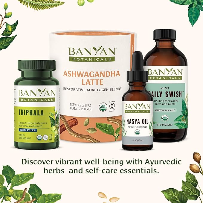 Banyan Botanicals Sleep Easy Oil – Organic Ayurvedic Herbal Massage Oil – Calming & Relaxing Massage Oil with Ashwagandha, Passionflower & Skullcap – 24 oz. – Non GMO Sustainably Sourced Abhyanga Oil