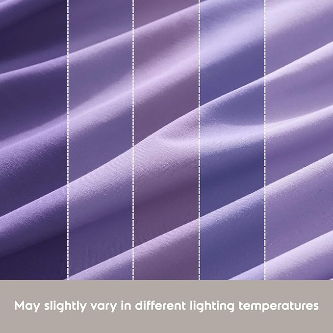 Nestl Extra Deep Queen Sheet Set - 6 Piece Breathable & Cooling Sheets - Hotel Luxury Bedding Set w/18-24 Inch Deep Pockets - Easy & Secure Fit - Super Soft, Wrinkle Free & Comfy - Lavender