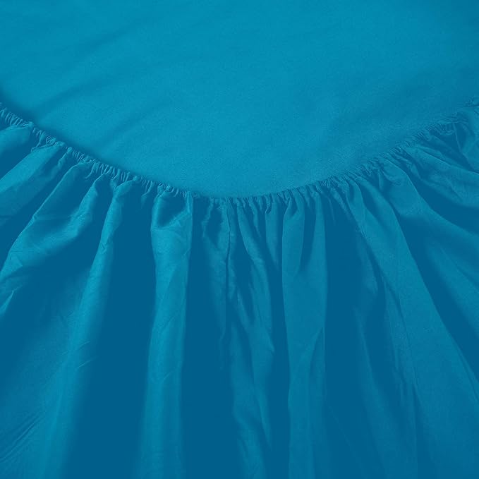 Sfoothome King Sheets Set - Hotel Luxury 4-Piece Bed Set, Extra Deep Pocket, 1800 Series Bedding Set, Wrinkle & Fade Resistant, Sheet & Pillow Case Set (King, Teal)