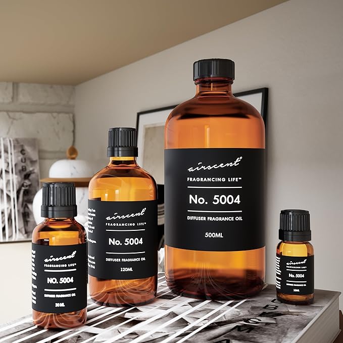 AirScent Fierce-Inspired Diffuser Oil - No. 5004 A and F Perfume Dupe - Premium Fragrance Oil Blend for Ultrasonic and Waterless Diffusers and Crafting - 30 ml, 1 fl oz Glass Bottle with Dropper