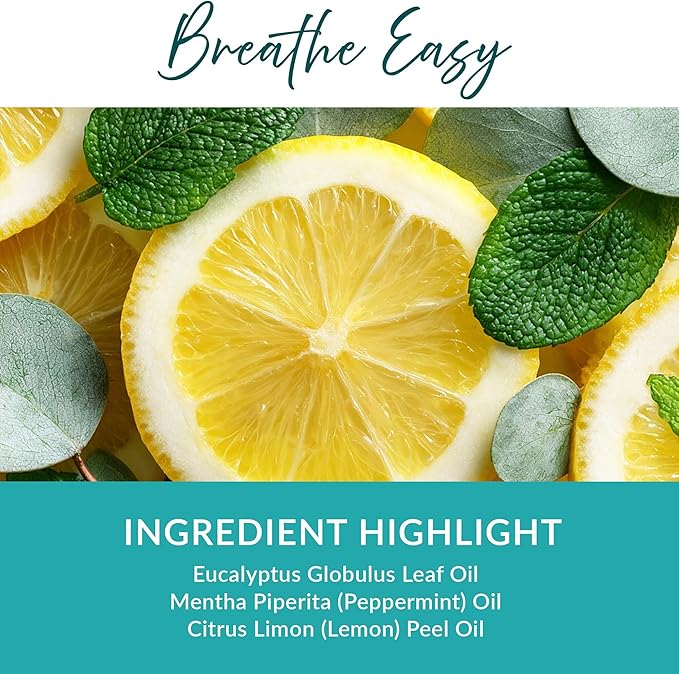 Essence Refresh Kit | Featured Blends Essential Oils | Aromatherapy Nasal Diffuser | Personal Scent Clip for Travel, Work & Everyday Use | Made in USA | Breathe Easy | Bamboo/Glass Pod