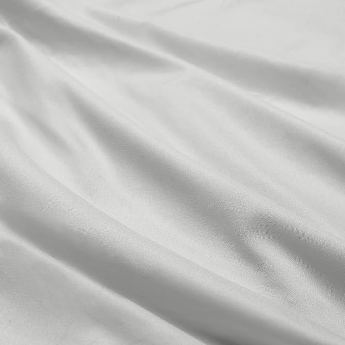 Clara Clark Twin XL Sheets, 5 Piece Set - Hotel Luxury Bed Sheets, Super Soft Bedding Set, Twin XL Size, Silver
