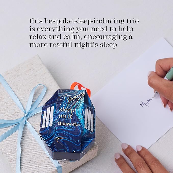 THISWORKS Sleep On It Kit – Plus Pillow Spray, Deep Sleep Pillow Spray & Stress Check Roll-On (5ml each) – Mini Set with Lavender, Eucalyptus & Frankincense