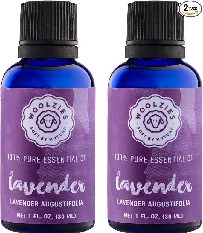 Woolzies Lavender 100% NATURAL Pure Essential oil - 2 pack - 1 Fl oz per bottle